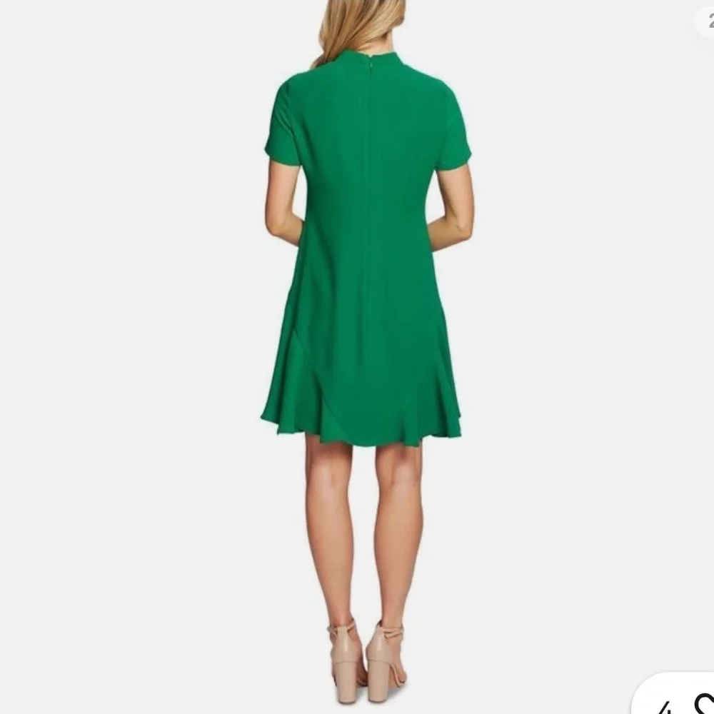 CeCe Sportswear Women's Short Sleeve A-line Dress with Bow SIZE 12 - Picture 2 of 12